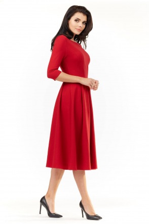Sukienka M155 - Kolor/wzór: Czerwony