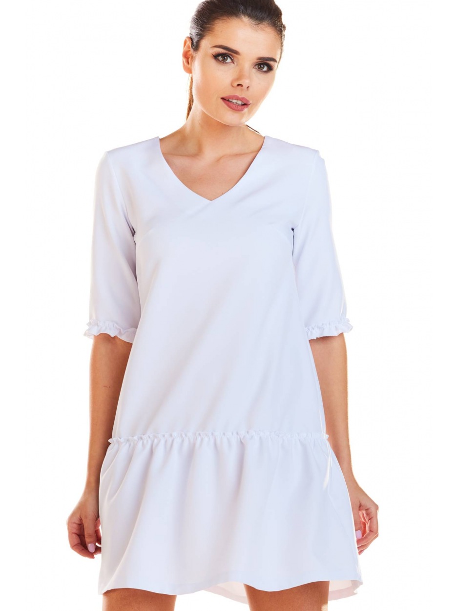Sukienka M199 - Kolor/wzór: Biały - przód