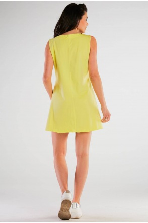 Sukienka M245 - Kolor/wzór: Żółty