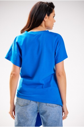 Bluzka M268 - Kolor/wzór: Niebieski
