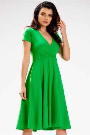 Sukienka M292 - Kolor/wzór: Zielony