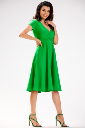 Sukienka M292 - Kolor/wzór: Zielony