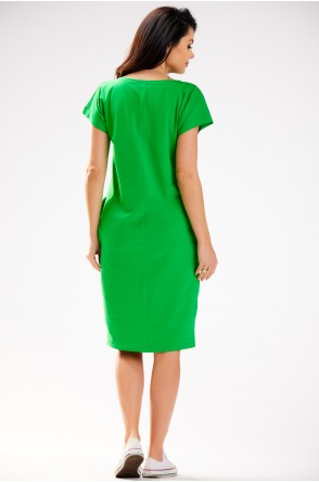 Sukienka M301 - Kolor/wzór: Zielony