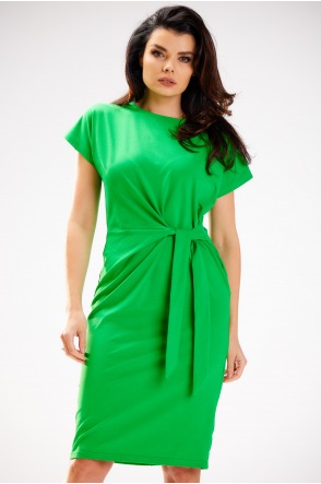 Sukienka M302 - Kolor/wzór: Zielony