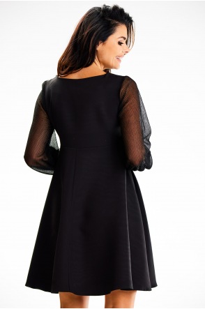 Sukienka A622 - Kolor/wzór: Czarny