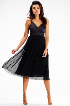 Sukienka A624 - Kolor/wzór: Czarny