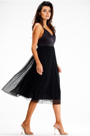 Sukienka A624 - Kolor/wzór: Czarny