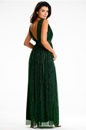 Sukienka A625 - Kolor/wzór: Zielony