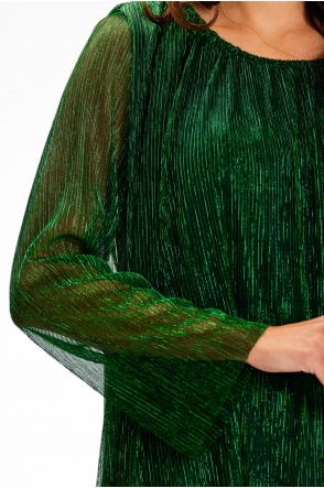 Sukienka A628 - Kolor/wzór: Zielony