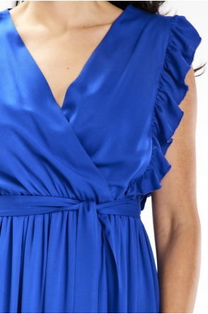 Sukienka A638 - Kolor/wzór: Niebieski
