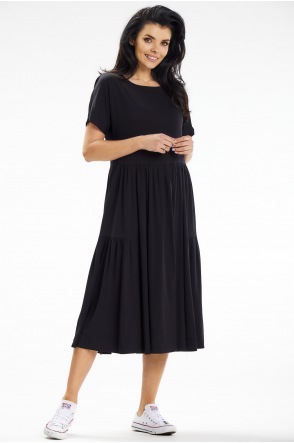 Sukienka A639 - Kolor/wzór: Czarny