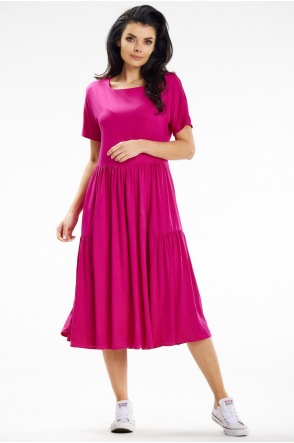 Sukienka A639 - Kolor/wzór: Fuksja