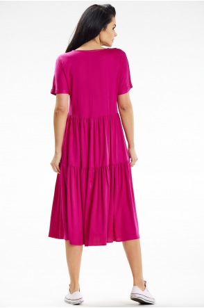 Sukienka A639 - Kolor/wzór: Fuksja