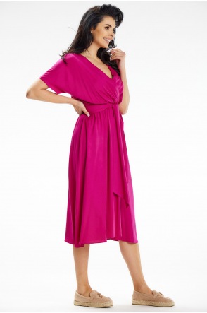 Sukienka A642 - Kolor/wzór: Fuksja