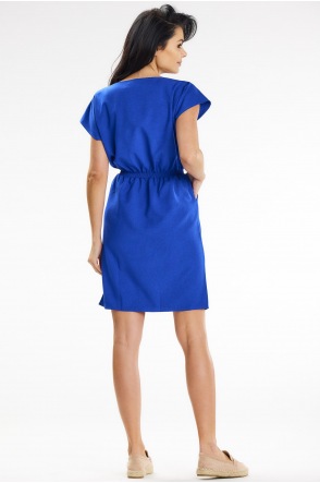 Sukienka A646 - Kolor/wzór: Niebieski
