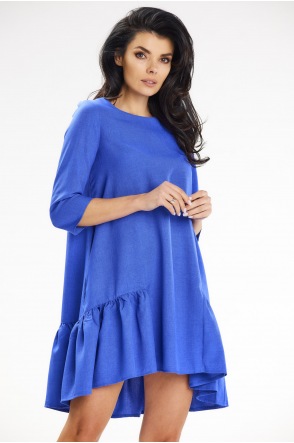 Sukienka A648 - Kolor/wzór: Niebieski