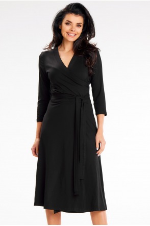 Sukienka A653 - Kolor/wzór: Czarny