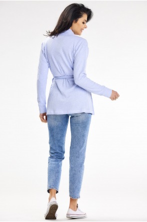 Sweter A655 - Kolor/wzór: Niebieski