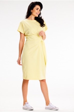 Sukienka M337 - Kolor/wzór: Żółty