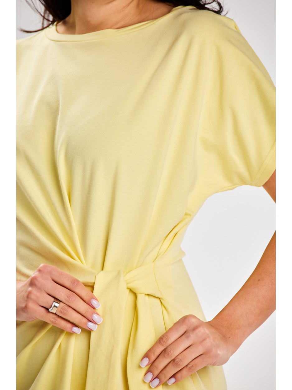 Sukienka M337 - Kolor/wzór: Żółty - lewo