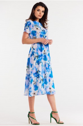 Sukienka A510 - Kolor/wzór: Niebieski
