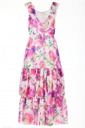 Sukienka A500 - Kolor/wzór: Różowy