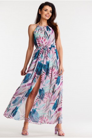 Sukienka A506 - Kolor/wzór: Tropikalny