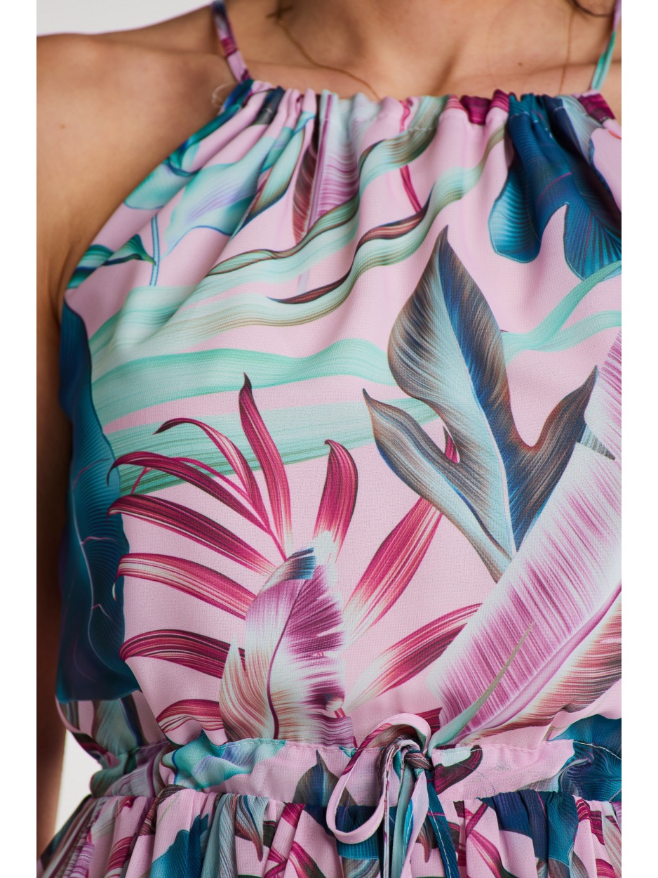 Sukienka A506 - Kolor/wzór: Tropikalny - dół