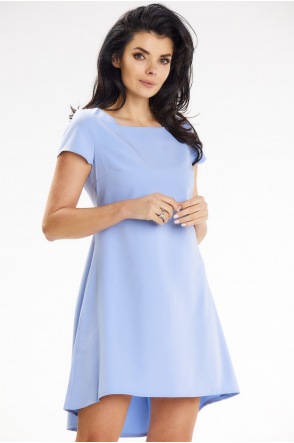 Sukienka A645 - Kolor/wzór: Jasnoniebieski