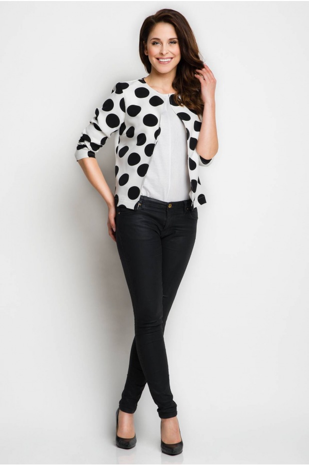 Żakiet A102 - Kolor/wzór: Biały