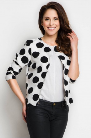 Żakiet A102 - Kolor/wzór: Biały