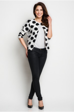 Żakiet A102 - Kolor/wzór: Biały