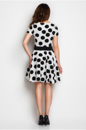 Sukienka A103 - Kolor/wzór: Biały