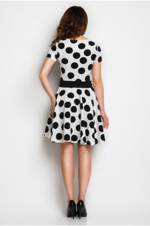 Sukienka A103 - Kolor/wzór: Biały