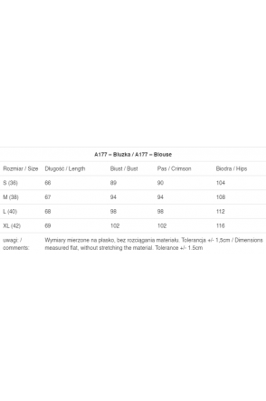 Bluzka A177 - Kolor/wzór: Paski