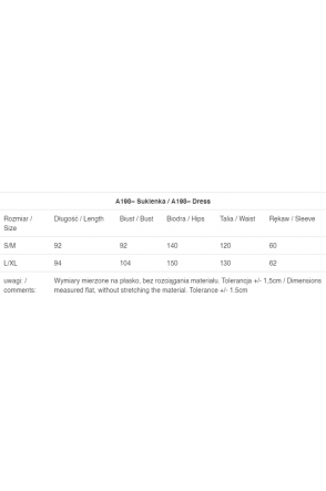 Sukienka A198 - Kolor/wzór: Grafit