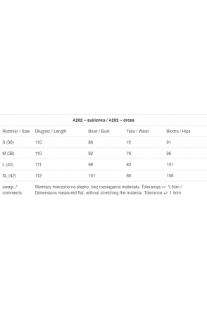 Sukienka A202 - Kolor/wzór: Krata