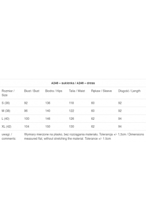 Sukienka A246 - Kolor/wzór: Szary