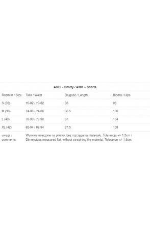 Szorty A301 - Kolor/wzór: Fuksja