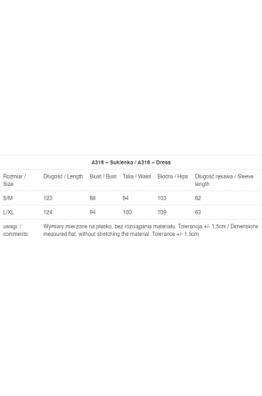 Sukienka A316 - Kolor/wzór: Wzró 3