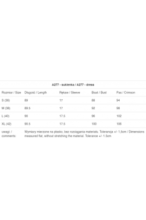 Sukienka A277 - Kolor/wzór: Czarny