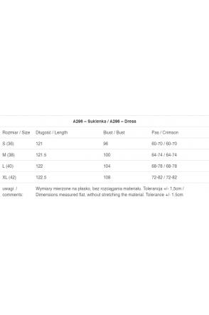 Sukienka A296 - Kolor/wzór: Czarny