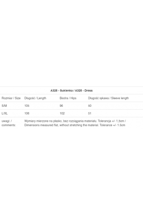Sukienka A325 - Kolor/wzór: Czarny