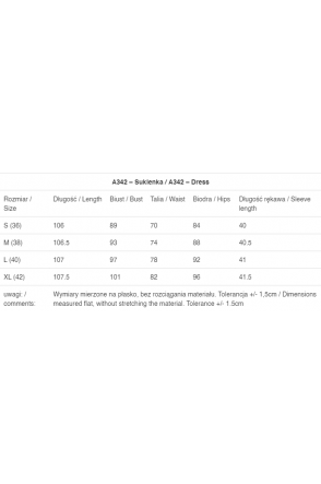 Sukienka A342 - Kolor/wzór: Czarny