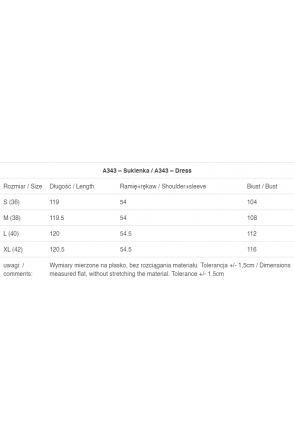 Sukienka A343 - Kolor/wzór: Czarny