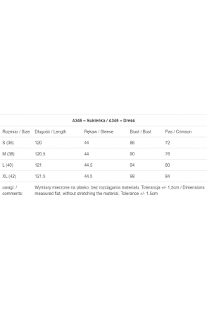 Sukienka A345 - Kolor/wzór: Czarny