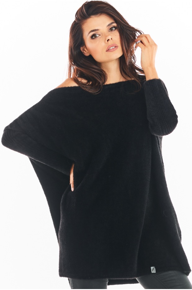 Sweter A397 - Kolor/wzór: Czarny