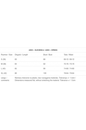 Sukienka A503 - Kolor/wzór: Morskie fale