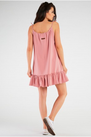 Sukienka M251 - Kolor/wzór: Róż