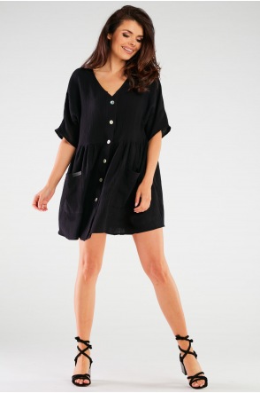 Sukienka M258 - Kolor/wzór: Czarny